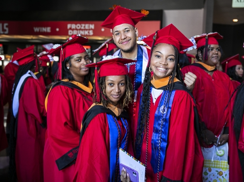 Group of Graduates at Commencement Rites of Passage Ceremony